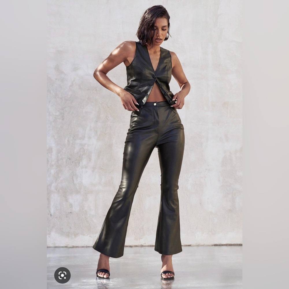 Kourtney Kardashian faux leather pants (brand new)